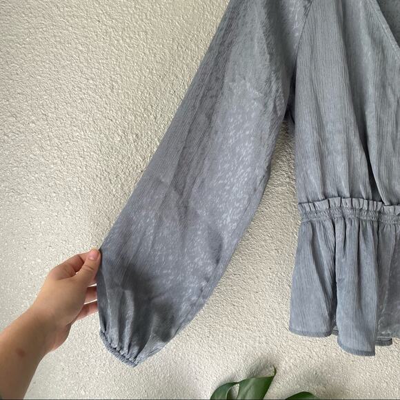 June & Hudson Faux Wrap Blouse - Picture 4 of 5